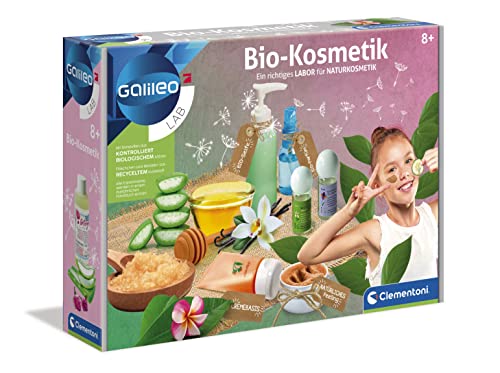 Galileo Lab – Bio-Kosmetik, Herstellung von Schönheitspflege, Shampoo, Cremes, Seifen & Peelings selbermachen, ideal als Geschenk, Spielzeug für Kinder ab 8 Jahren von Clementoni 59188 von Clementoni