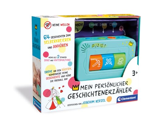 Clementoni Geschichtenerzähler - Interaktive Audio Unterhaltung für Kinder ab 3 Jahren - Spannende Gute-Nacht-Geschichten mit individuellen Lieblingsgeschichten - 59202 von Clementoni