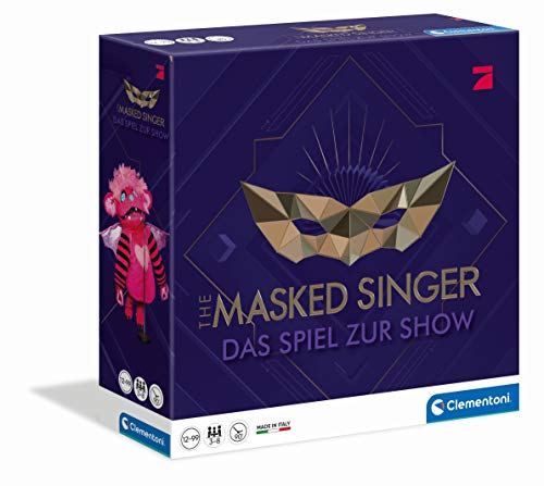 Clementoni 59203 The Masked Singer, das Spiel zur Pro7-Show, Familienspiel für 3 - 10 Spieler, unterhaltsames Partyspiel, Kartenspiel zur TV-Sendung, ab 12 Jahren von Clementoni