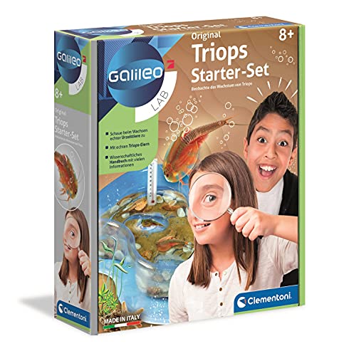 Clementoni Galileo Lab – Original Triops Starter-Set, Züchten & Beobachten von Urzeitkrebsen, ideal als Geschenk, Spielzeug für Kinder ab 8 Jahren, neues Modell 2021 von Clementoni 59259 von Clementoni