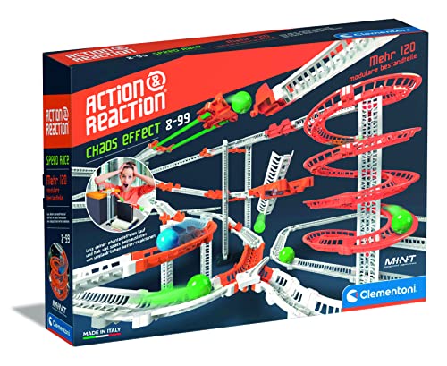 Clementoni 59306 Action & Reaction Chaos-Effekt - mehrteiliger Bausatz für eine erweiterbare Kugelbahn, Lern- und Konstruktionsspielzeug für Kinder ab 8 Jahren Clementoni 59306 Action & Reaction Chaos-Effekt - mehrteiliger Bausatz für eine erweiterbare Kugelbahn, Lern- und Konstruktionsspielzeug für Kinder ab 8 Jahren von Clementoni