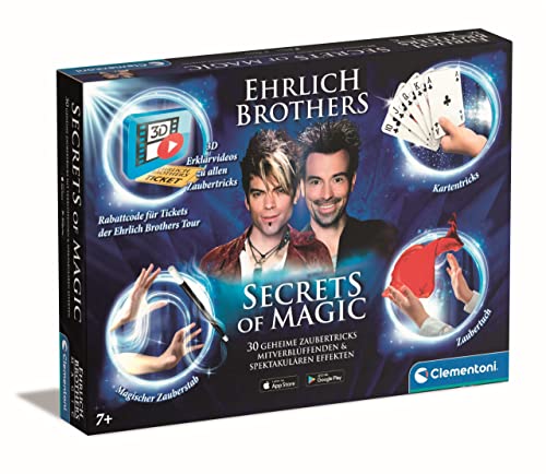 Clementoni Ehrlich Brothers Secrets of Magic - Zauberkasten für Kinder ab 7 Jahren - Magisches Equipment für 30 verblüffende Zaubertricks inkl. 3D Erklärvideos 59312 Clementoni Ehrlich Brothers Secrets of Magic - Zauberkasten für Kinder ab 7 Jahren - Magisches Equipment für 30 verblüffende Zaubertricks inkl. 3D Erklärvideos 59312 von Clementoni
