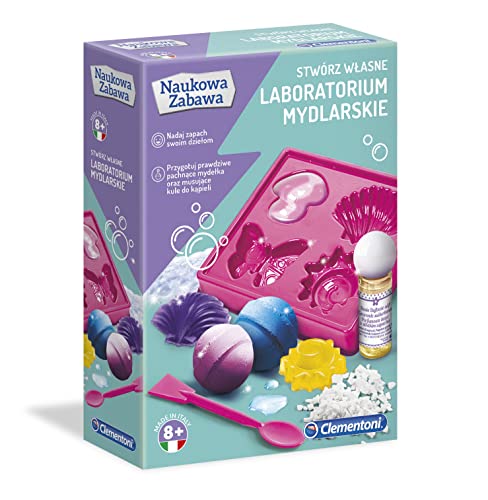 Clementoni 60949 Wissenschaftliches Fun Seifenlabor Bildungsset für Kinder ab 8 Jahren Polen Version von Clementoni