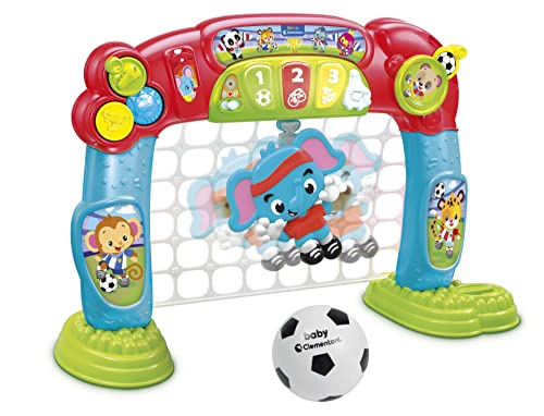 Clementoni 61340 Interaktives Fußballtor für Kleinkinder, ab 18 Monaten, Mehrfarbig, One Size von Clementoni