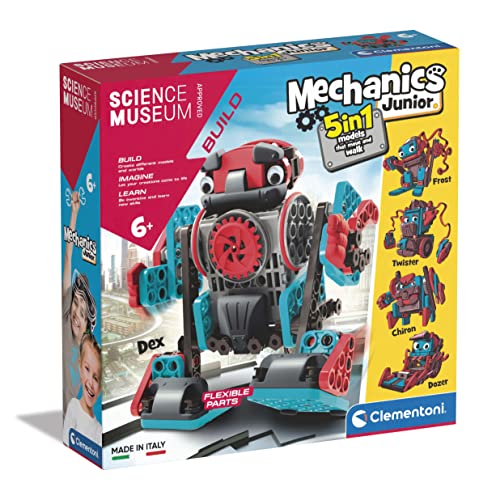 Clementoni 61360 Mechaniker Junior Moving Robots-Building Set, Scientific, Gift for Kids Age 6, STEM Toys, English Version, Multicolor Clementoni 61360 Mechaniker Junior Moving Robots-Building Set, Scientific, Gift for Kids Age 6, STEM Toys, English Version, Multicolor von Clementoni