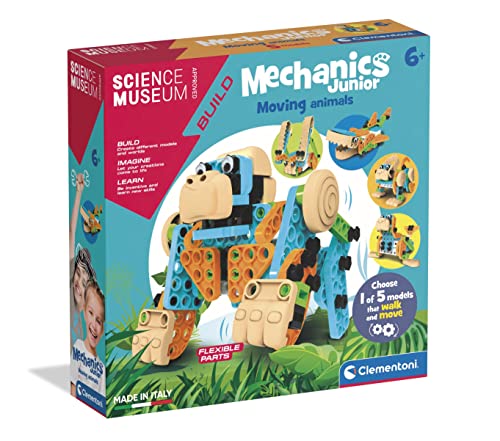 Clementoni 61735 - Maker's Laborbewegende Tiere - Made in Italy - Bauset für Kinder ab 6 Jahren - englische Version von Clementoni