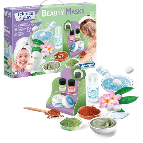 Clementoni 61895 61895-Science and Play-Beauty Mask-Science Toy-Labor-und esperiment Kit für Kinder ab 8 Jahren-Englisch, Mehrfarbig von Clementoni