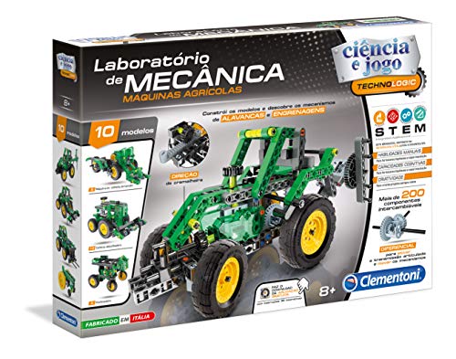Clementoni 67509 Mechanisches Labor - Landmaschinen (Portugiesische Version) Spiele und Spielzeuge, bunt von Clementoni