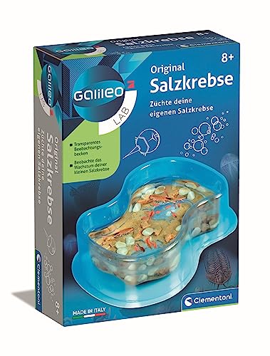 Clementoni Galileo Lab – Original Salzkrebse, Züchten & Beobachten von Urzeitkrebsen, Spielzeug für Kinder ab 8 Jahren, Biologie zum Anfassen, für kleine Forscher von Clementoni 69937 von Clementoni