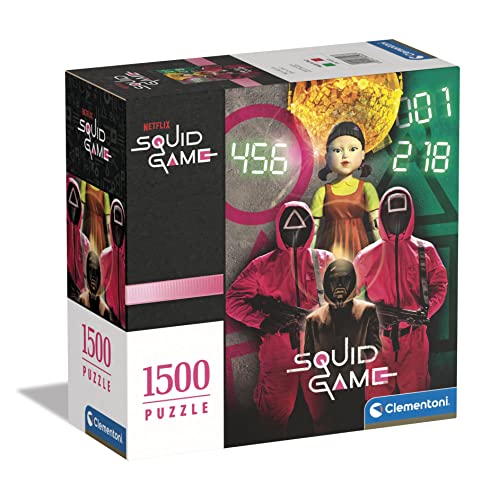 Clementoni 80503 Squid Game Game-1500 Teile-Erwachsenenpuzzle, Tv Serien, Puzzle Netflix, Made In Italy Amazon Exclusive Clementoni 80503 Squid Game Game-1500 Teile-Erwachsenenpuzzle, Tv Serien, Puzzle Netflix, Made In Italy Amazon Exclusive von Clementoni