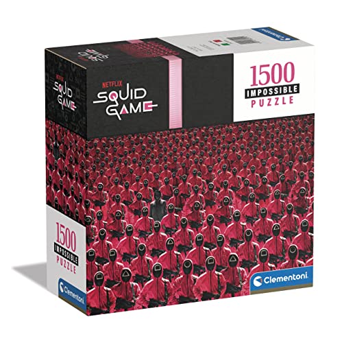 Clementoni 80504 Squid Game Impossible Game-1500 Teile-Erwachsenenpuzzle, Tv Serien, Netflix, Puzzle Schwer, Made In Italy Amazon Exclusive von Clementoni