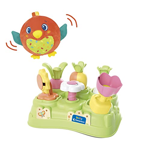 Clementoni 80513 Soft Little Bird In The Garden-Baby Spielzeug Ab 10 Monate (Italienisch, Englisch, Französisch, Deutsch, Spanisch, Niederländisch und Polnisch), Made In Italy, Multicolor, 15X15X24 von Clementoni