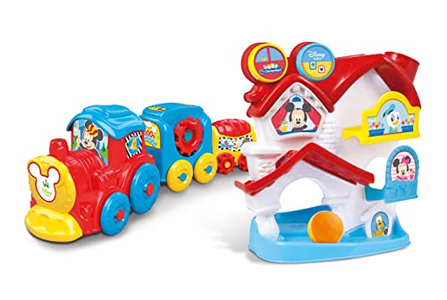 Clementoni 97854 Disney Baby Mickey Spielhaus und Aktivitätszug, Spiel-Set mit Kugelbahn und Nachzieh-Zug, Mickey Mouse-Spielzeug, Babyspielzeug ab 10 Monaten Amazon Exclusive Clementoni 97854 Disney Baby Mickey Spielhaus und Aktivitätszug, Spiel-Set mit Kugelbahn und Nachzieh-Zug, Mickey Mouse-Spielzeug, Babyspielzeug ab 10 Monaten Amazon Exclusive von Clementoni