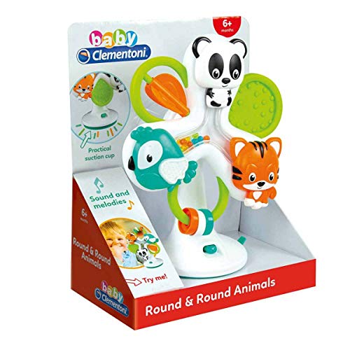 Clementoni Aktivitäts-Rad mit Tieren - Spielzeug für Babys & Kinder ab 10 Monaten, mit Musik & Tierfiguren - Sensorik- & Motorikspielzeug 17261 von Clementoni