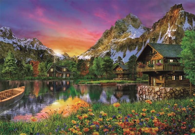 Clementoni Alpine Lake 6000 Teile Puzzle Clementoni-36531 von Clementoni