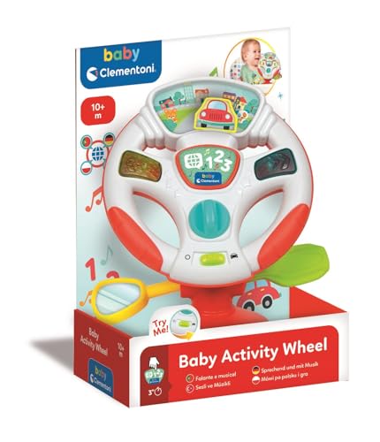 Clementoni Baby Aktivitäts-Lenkrad - Elektronisches Lernspielzeug mit Licht, Musik & Tiergeräuschen - Mit drehbarem Lenkrad, Spiegel & Schalthebel - Für Kleinkinder ab 10 Monaten - 17533 Clementoni Baby Aktivitäts-Lenkrad - Elektronisches Lernspielzeug mit Licht, Musik & Tiergeräuschen - Mit drehbarem Lenkrad, Spiegel & Schalthebel - Für Kleinkinder ab 10 Monaten - 17533 von Clementoni