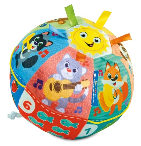 Clementoni Baby Baby Ball spielt und singt, elektronisches Spiel für Kinder ab 6 Monaten, mit Geräuschen und süßen Melodien, aus weichem Stoff, stimuliert Handlichkeit, Takt und Motorik, italienische Clementoni Baby Baby Ball spielt und singt, elektronisches Spiel für Kinder ab 6 Monaten, mit Geräuschen und süßen Melodien, aus weichem Stoff, stimuliert Handlichkeit, Takt und Motorik, italienische von Clementoni