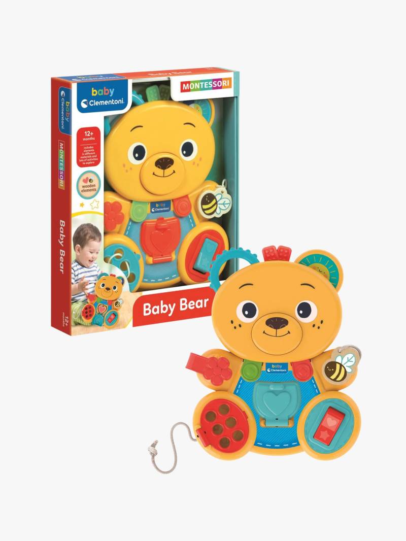 Clementoni Baby Montessori Aktivitätsspielzeug Bär, Babyspielzeug von Clementoni