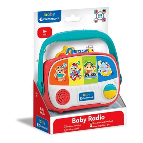 Clementoni Baby-Radio - Elektronisches Musikspielzeug mit Tier-Sounds, Licht & Melodien - Lernspielzeug zur Förderung der Wahrnehmung & Motorik - Für Kleinkinder ab 6 Monaten - 17525 Clementoni Baby-Radio - Elektronisches Musikspielzeug mit Tier-Sounds, Licht & Melodien - Lernspielzeug zur Förderung der Wahrnehmung & Motorik - Für Kleinkinder ab 6 Monaten - 17525 von Clementoni