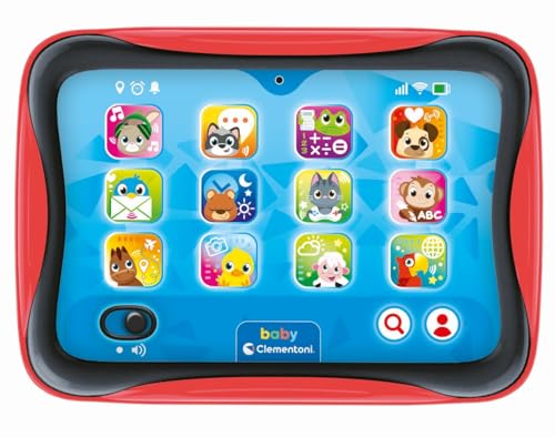 Clementoni Baby Tablet - Elektronisches Lernspielzeug mit Touch-Tasten, Musik, Zahlen & Buchstaben - Fördert Nachahmung & frühes Lernen - Für Kleinkinder ab 12 Monaten - 17535 von Clementoni