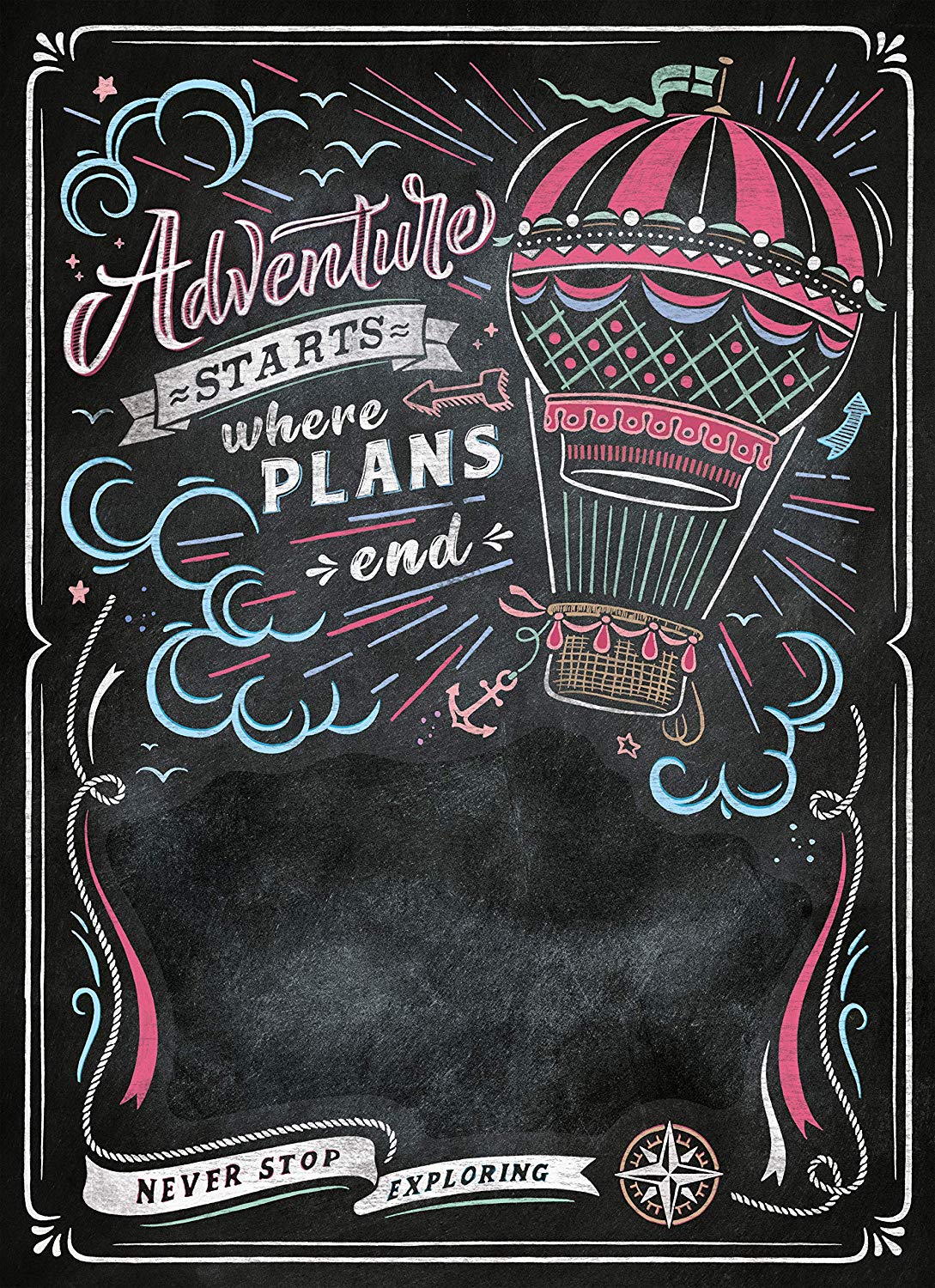 Clementoni Black Board Puzzle - Travel 1000 Teile Puzzle Clementoni-39478 Clementoni Black Board Puzzle - Travel 1000 Teile Puzzle Clementoni-39478 von Clementoni