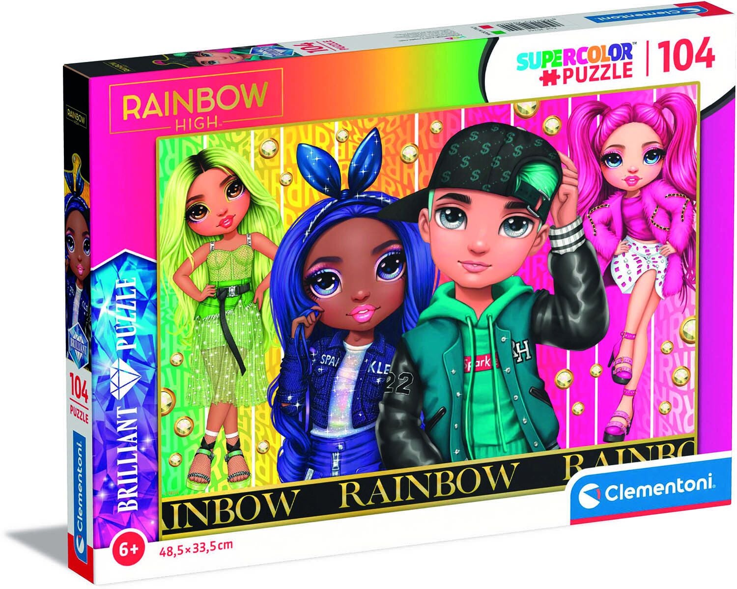 Clementoni Brilliant Rainbow High Kinderpuzzle 104 Teile Clementoni Brilliant Rainbow High Kinderpuzzle 104 Teile von Clementoni