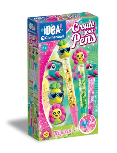 Clementoni - Buntstifte-Set - Idee, Erstellen Sie Ihre Stifte: Tropical, personalisierbarer Stift, kreatives Labor für Mädchen, Kinder 6 Jahre, 18790 Clementoni - Buntstifte-Set - Idee, Erstellen Sie Ihre Stifte: Tropical, personalisierbarer Stift, kreatives Labor für Mädchen, Kinder 6 Jahre, 18790 von Clementoni
