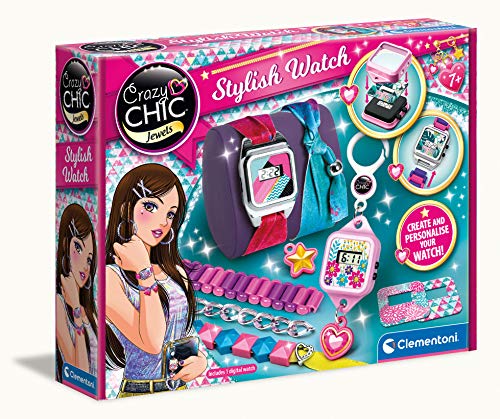 Clementoni 18635 Chic Crazy Watch Schmuckkästchen für Mädchen Bastelset für Kinder ab 7 Jahren von Clementoni