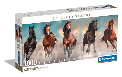 Clementoni 1000 EL. Panorama Horses [Puzzle] von Clementoni