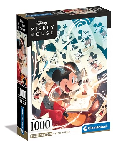 Clementoni 39811 Collection – Disney Mickey Mouse Celebration – 1000 Teile – Puzzle, vertikal, Spaß für Erwachsene, hergestellt in Italien, Mehrfarbig von Clementoni