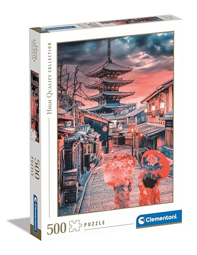 Clementoni 35525 Collection – Evening in Kyoto – 500 Teile – Puzzle, vertikal, Spaß für Erwachsene, hergestellt in Italien, Mehrfarbig von Clementoni