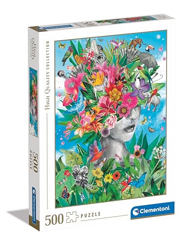Clementoni 35526 Collection – Head in The Jungle – 500 Teile – Puzzle, vertikal, Spaß für Erwachsene, Made in Italy, Mehrfarbig von Clementoni