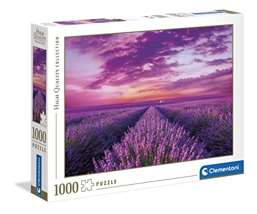 Clementoni 39606 Lavendel-Feld – Puzzle 1000 Teile, Geschicklichkeitsspiel für die ganze Familie, buntes Legespiel, Erwachsenenpuzzle ab 14 Jahren, ideal als Weihnachtsgeschenk von Clementoni