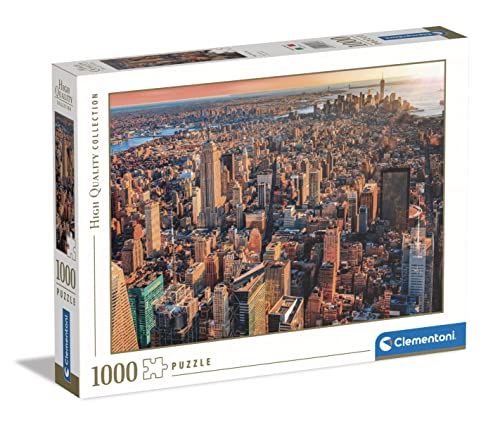 Clementoni 39646 Nueva Collection New York City-Puzzle 1000 Teile ab 10 Jahren, Erwachsenenpuzzle mit Wimmelbild, Geschicklichkeitsspiel für die ganze Familie, Mehrfarbig, Medium von Clementoni