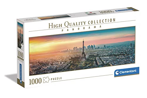 Clementoni 39641 Panorama Collection Paris-Puzzle 1000 Teile ab 14 Jahren, Erwachsenenpuzzle mit Wimmelbild, Geschicklichkeitsspiel für die ganze Familie, Mehrfarbig, Medium von Clementoni