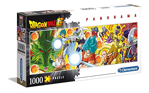 Clementoni 39486 Panorama Dragon Ball – Puzzle 1000 Teile ab 9 Jahren, Erwachsenenpuzzle mit Panoramabild, Geschicklichkeitsspiel für die ganze Familie, ideal als Wandbild von Clementoni