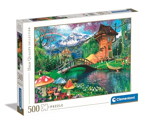 Clementoni 35522 Collection – The Old Shoe House – 500 Teile – Puzzle, horizontal, Spaß für Erwachsene, hergestellt in Italien, Mehrfarbig von Clementoni