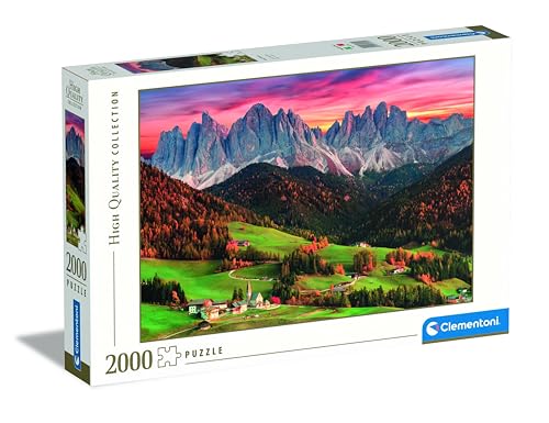 Clementoni - 32570 Collection Puzzle - Val Di Funes - Puzzle 2000 Teile ab 14 Jahren, Erwachsenenpuzzle mit Wimmelbild, Geschicklichkeitsspiel für die ganze Familie von Clementoni