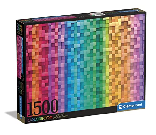 Clementoni 31689 1000 Stück Colorboom Collection Pixel-Puzzle 1500 Teile ab 14 Jahren, Erwachsenenpuzzle mit Wimmelbild, Geschicklichkeitsspiel für die ganze Familie, Mehrfarbig, Medium von Clementoni