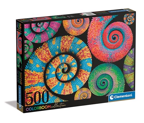 Clementoni 35519 Colorboom Collection – Curly Tails – 500 Teile, Gradient-Puzzle, Farbpuzzle, horizontal, Spaß für Erwachsene, hergestellt in Italien, Mehrfarbig von Clementoni