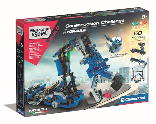 Clementoni Wissenschaft & Spiel Construction Challenge - Hydraulik, Bausatz für einen hydraulischen Arm, Mechanik & Technik, Spielzeug Kinder ab 8 Jahren, 59279 Clementoni Wissenschaft & Spiel Construction Challenge - Hydraulik, Bausatz für einen hydraulischen Arm, Mechanik & Technik, Spielzeug Kinder ab 8 Jahren, 59279 von Clementoni