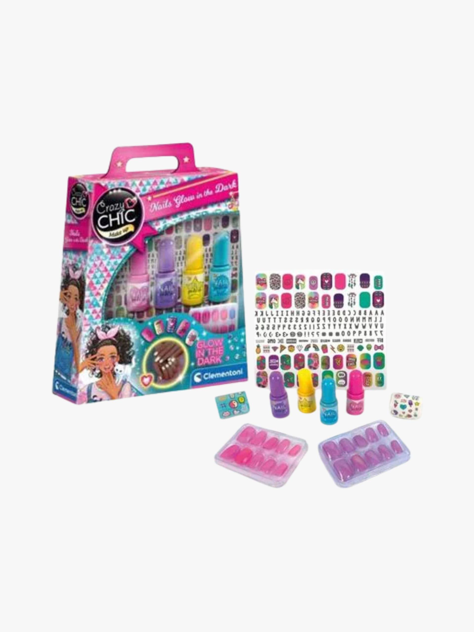 Clementoni Crazy Chic Nagelset Glow in the dark von Clementoni