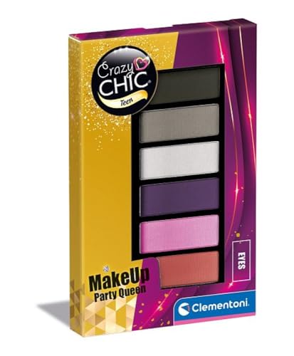 Clementoni Crazy Chic Teen-Eyeshadow: Party Queen-Trousse Schatten, Safe und Antiallergische Tricks, Mädchen Kosmetik Set 9 Jahre, leicht mit Wasser waschbar, Mehrfarbig - 18835 Clementoni Crazy Chic Teen-Eyeshadow: Party Queen-Trousse Schatten, Safe und Antiallergische Tricks, Mädchen Kosmetik Set 9 Jahre, leicht mit Wasser waschbar, Mehrfarbig - 18835 von Clementoni