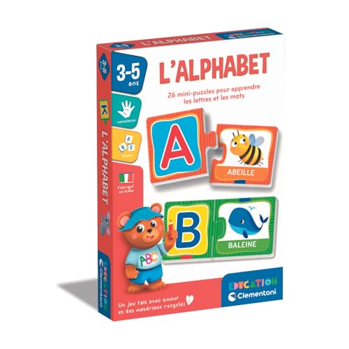Clementoni | Das Alphabet | Enthält 52 Karten. | 3 Jahre | 52788 von Clementoni
