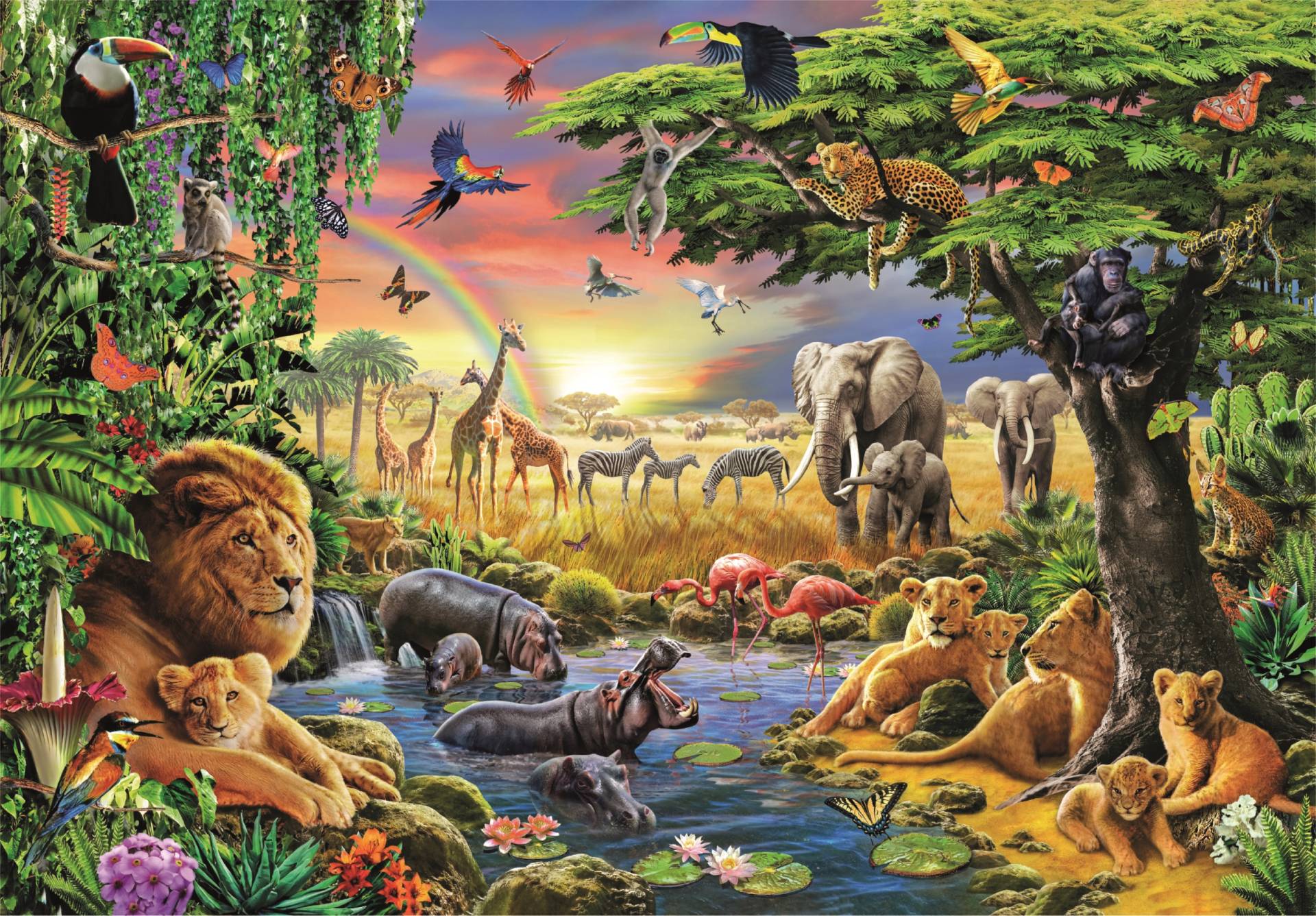 Clementoni Die Afrikanische Versammlung 2000 Teile Puzzle Clementoni-32081 Clementoni Die Afrikanische Versammlung 2000 Teile Puzzle Clementoni-32081 von Clementoni