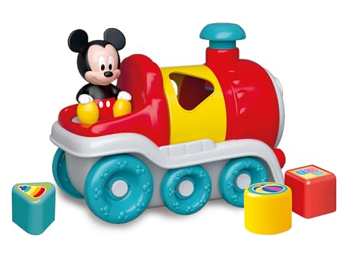 Clementoni Disney Baby Mickey Formensortier-Zug - Nachziehspielzeug mit Formen und Farben, Fördert Hand-Augen-Koordination, Ursache-Wirkung-Verständnis und Motorik, Ab 9 Monaten, Bunt Clementoni Disney Baby Mickey Formensortier-Zug - Nachziehspielzeug mit Formen und Farben, Fördert Hand-Augen-Koordination, Ursache-Wirkung-Verständnis und Motorik, Ab 9 Monaten, Bunt von Clementoni