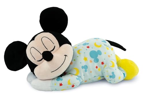 Clementoni Disney Baby Mickey Plüschfigur - Schlafender Baby Mickey mit Licht und Sound, Super-weiches Plüschtier, Beruhigendes Nachtlicht für Babys, Ab 0 Monaten Clementoni Disney Baby Mickey Plüschfigur - Schlafender Baby Mickey mit Licht und Sound, Super-weiches Plüschtier, Beruhigendes Nachtlicht für Babys, Ab 0 Monaten von Clementoni