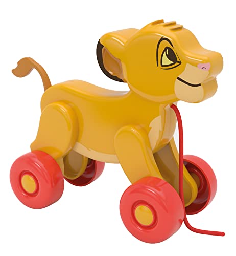Clementoni Disney Baby Nachzieh-Simba - Nachziehspielzeug für Babys & Kleinkinder ab 10 Monaten - Nachziehtier Spielzeug mit Schnur 17815 von Clementoni