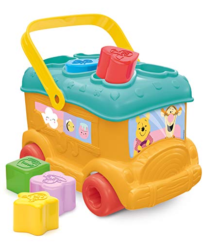 Clementoni Disney Baby Sortierbus mit Winnie Puuh - Steckspiel zur Förderung der Motorik & Koordination für Kinder ab 10 Monaten, 17282 von Clementoni