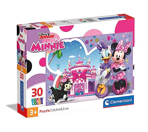 Clementoni 20268 Supercolor Disney Minnie 30 Teile-Puzzle Für Kinder Ab 3 Jahren, Made In Italy, Mehrfarbig, M von Clementoni